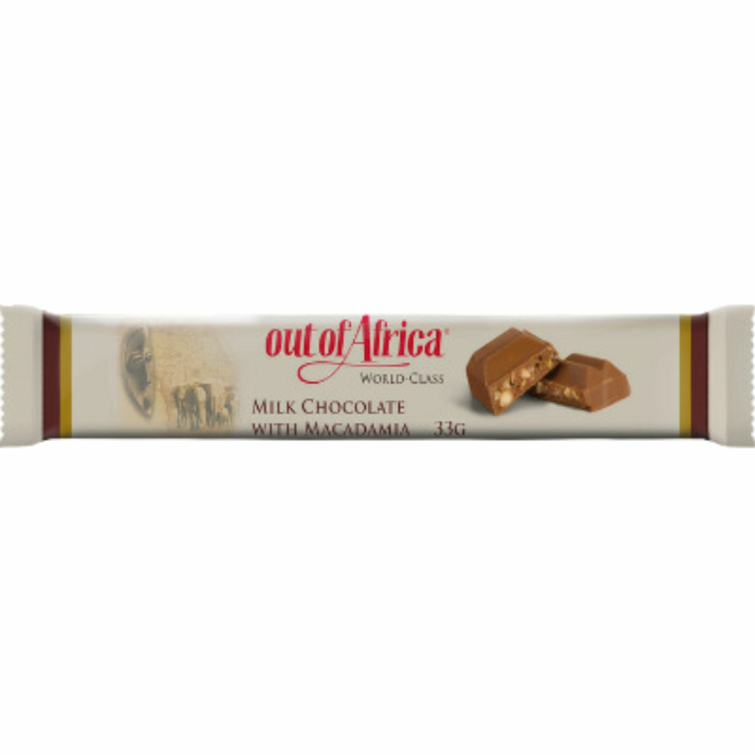 OUT OF AFRICA MILK CHOC WITH CASHEW 35G